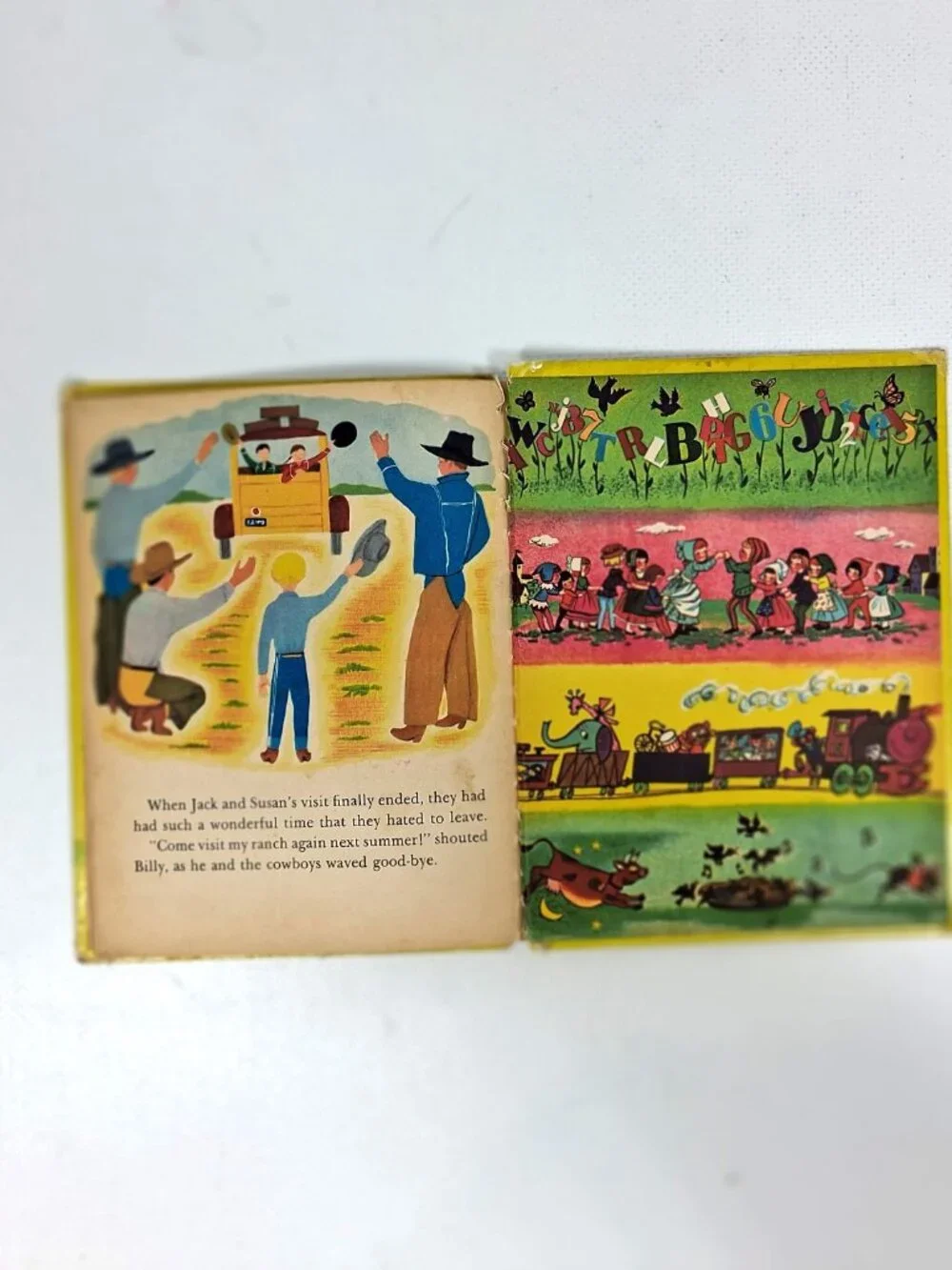Calling All Cowboys, Vintage Children's Book by Baldwin Hawes, 1974